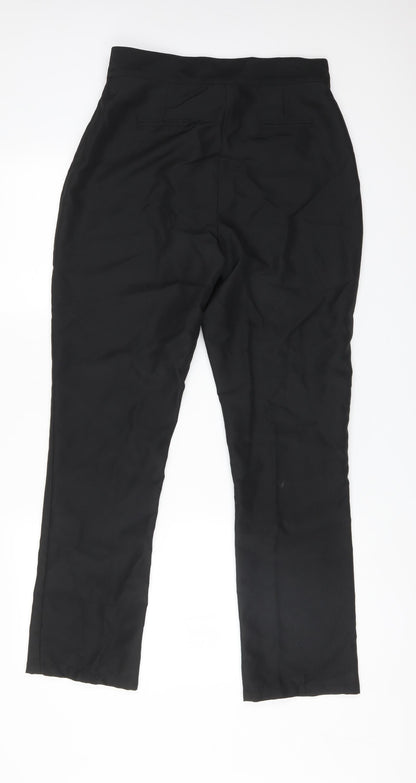 Womens UK Size 8 Preworn Regular Fit  Black Trousers