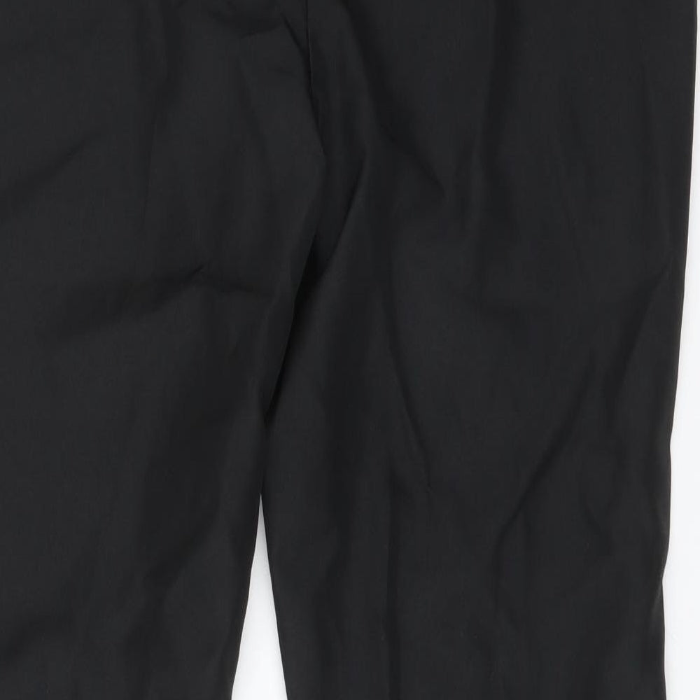 Womens UK Size 8 Preworn Regular Fit  Black Trousers