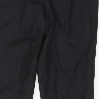 Womens UK Size 8 Preworn Regular Fit  Black Trousers
