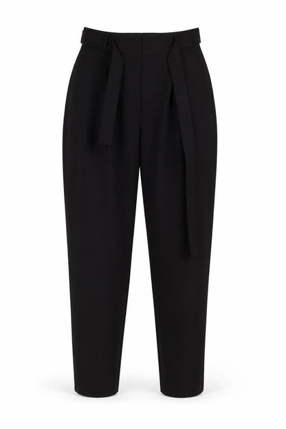 Womens UK Size 8 New Look Regular Fit Carrot Black Trousers