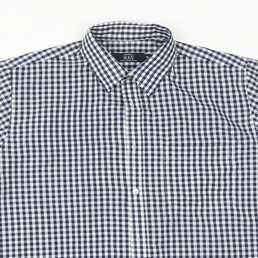 Mens UK Size M Premier Multicoloured  Button-Up Short Sleeve Casual Shirt