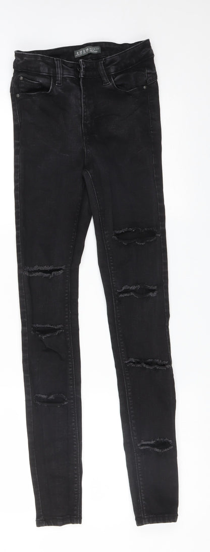 DENIM CO Womens Black  Cotton Skinny Jeans Size 6 L29 in Regular