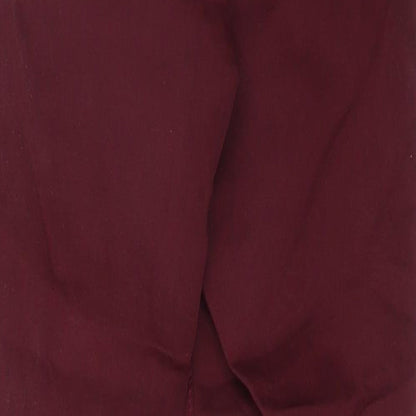 Bershka Womens Red  Cotton Skinny Jeans Size 8 L25 in Regular