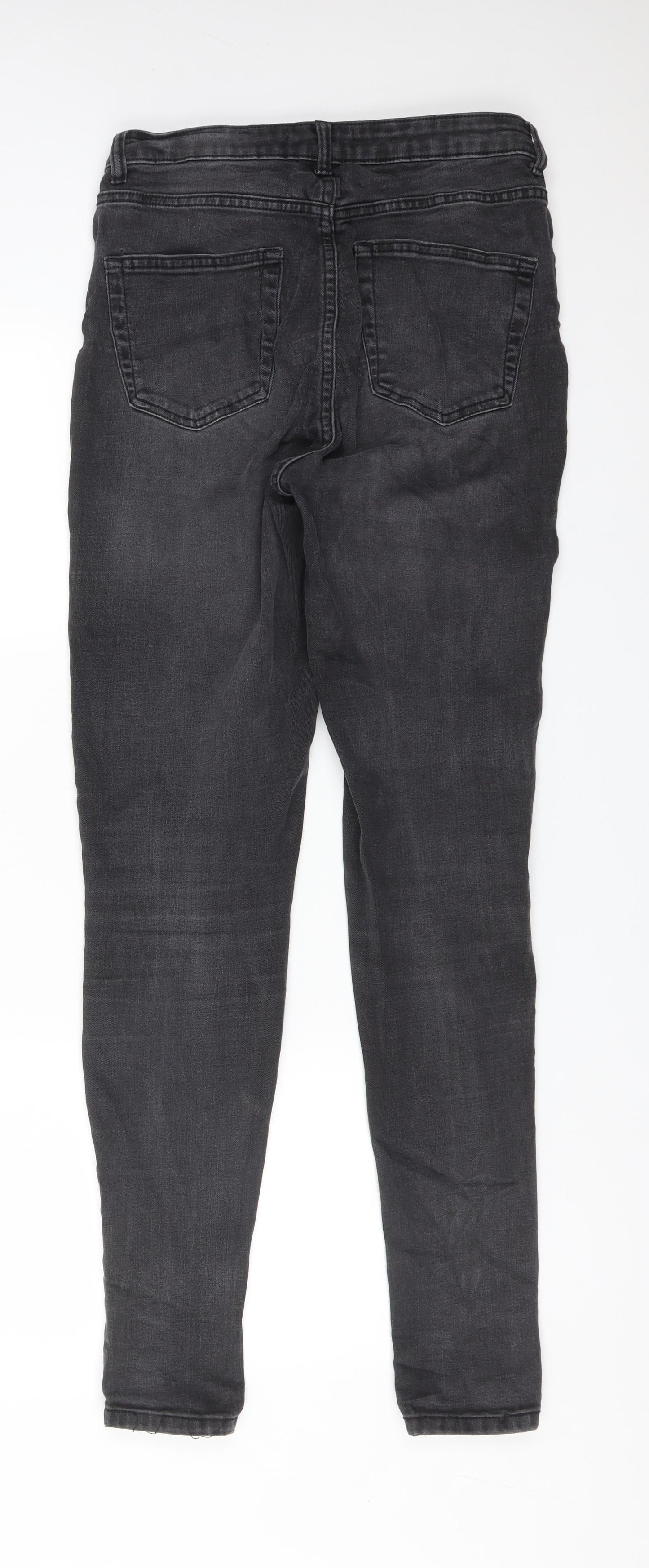 DENIM CO Womens Black  Cotton Skinny Jeans Size 12 L31 in Regular