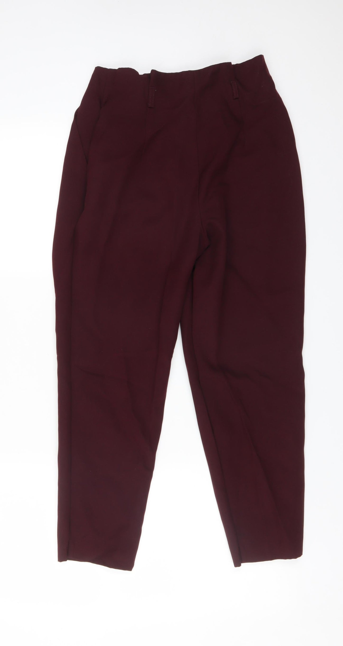 Womens UK Size 8 Miss Selfridge Regular Fit Carrot Red Trousers