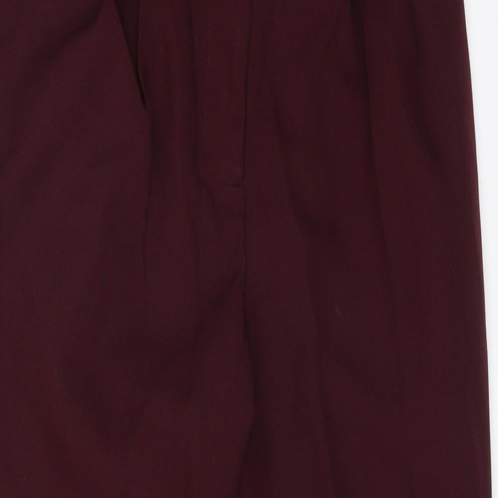 Womens UK Size 8 Miss Selfridge Regular Fit Carrot Red Trousers