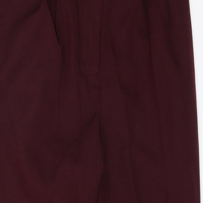 Womens UK Size 8 Miss Selfridge Regular Fit Carrot Red Trousers