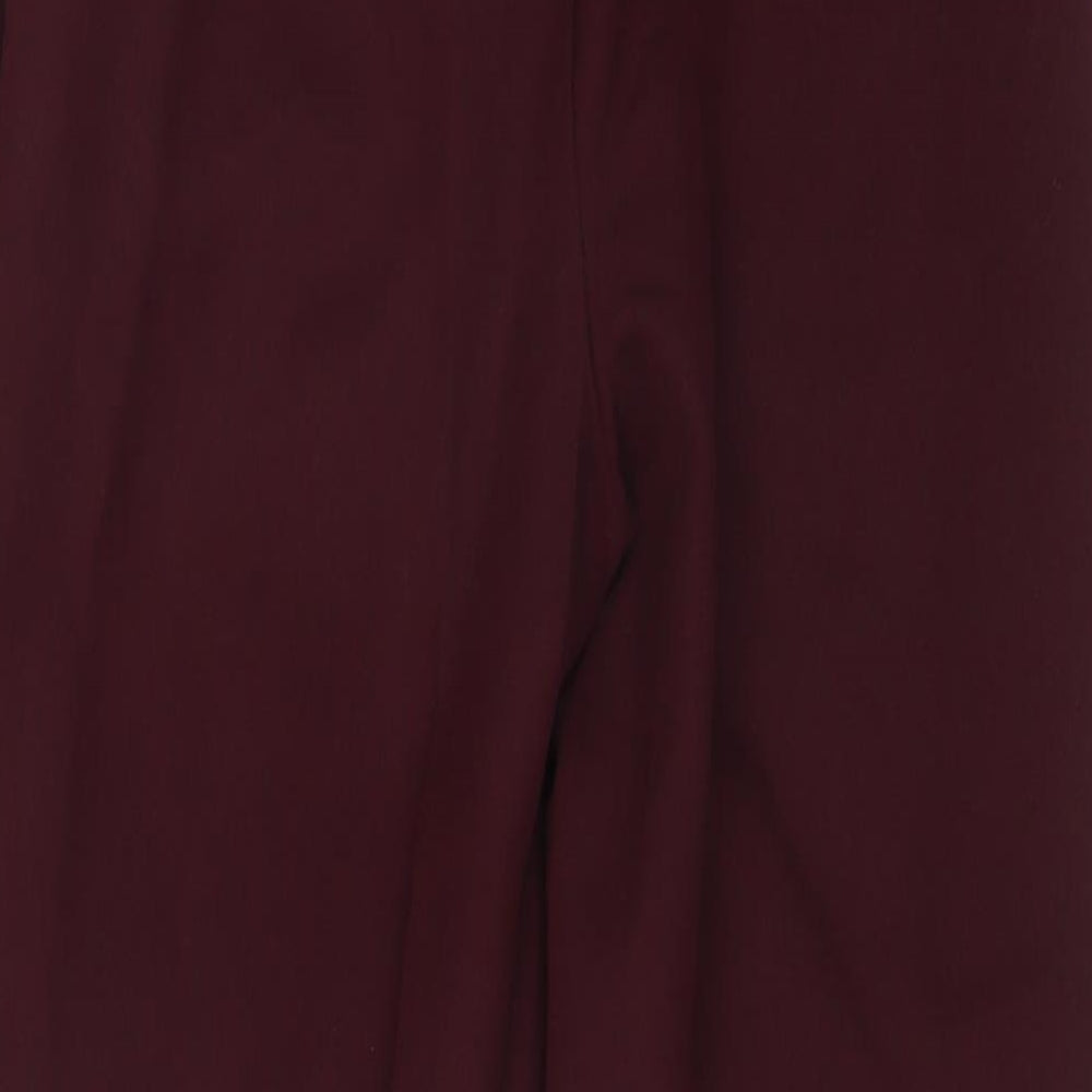 Womens UK Size 8 Miss Selfridge Regular Fit Carrot Red Trousers