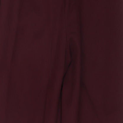 Womens UK Size 8 Miss Selfridge Regular Fit Carrot Red Trousers