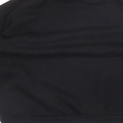 Nasty Girl Womens Black Round Neck  Cotton Pullover Jumper Size 18