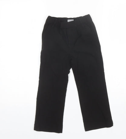 Smart Start Girls Black  Polyester Dress Pants Trousers Size 4-5 Years  Regular