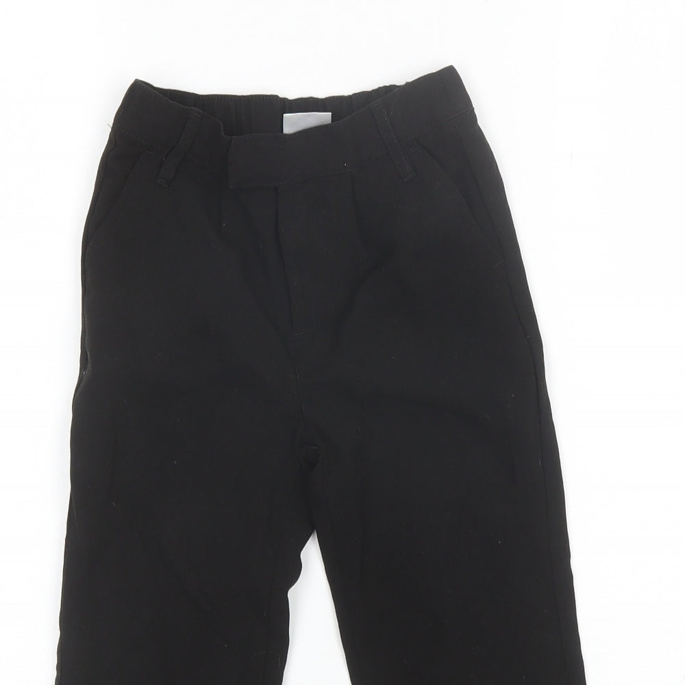 Smart Start Girls Black  Polyester Dress Pants Trousers Size 4-5 Years  Regular