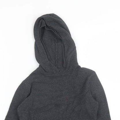 Primark Boys Grey  Cotton Pullover Hoodie Size 7-8 Years