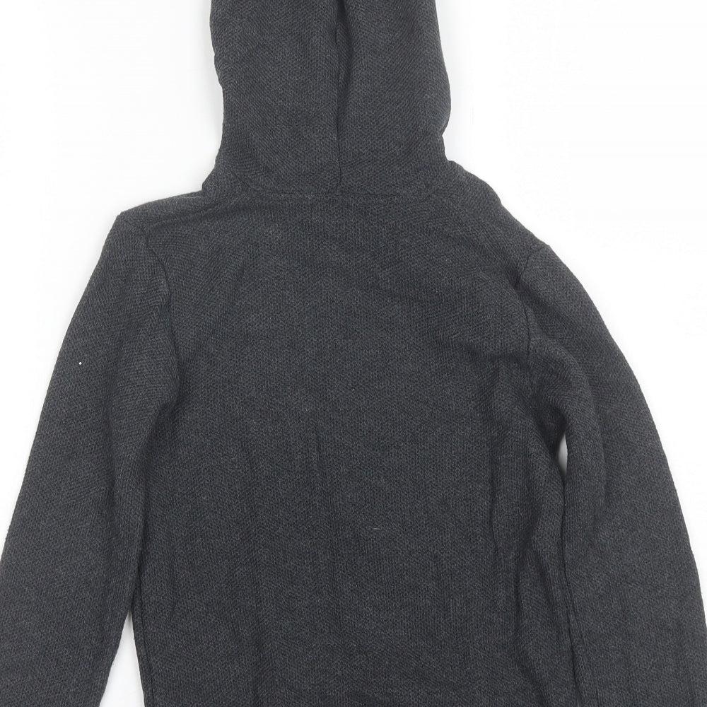 Primark Boys Grey  Cotton Pullover Hoodie Size 7-8 Years