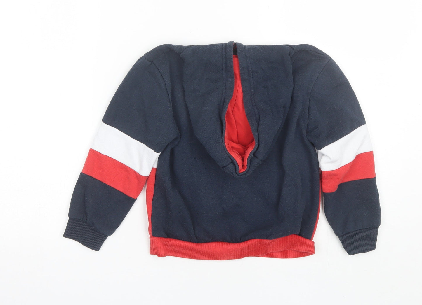 Primark Boys Blue  Cotton Pullover Hoodie Size 5-6 Years