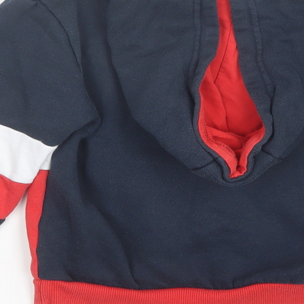 Primark Boys Blue  Cotton Pullover Hoodie Size 5-6 Years