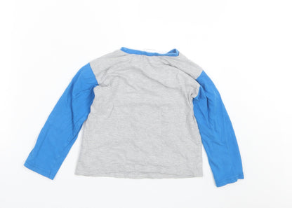Preworn Boys Blue  Cotton  Pyjama Top Size 5-6 Years   - Spiderman