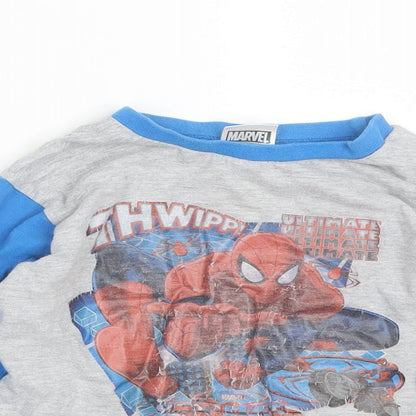 Preworn Boys Blue  Cotton  Pyjama Top Size 5-6 Years   - Spiderman