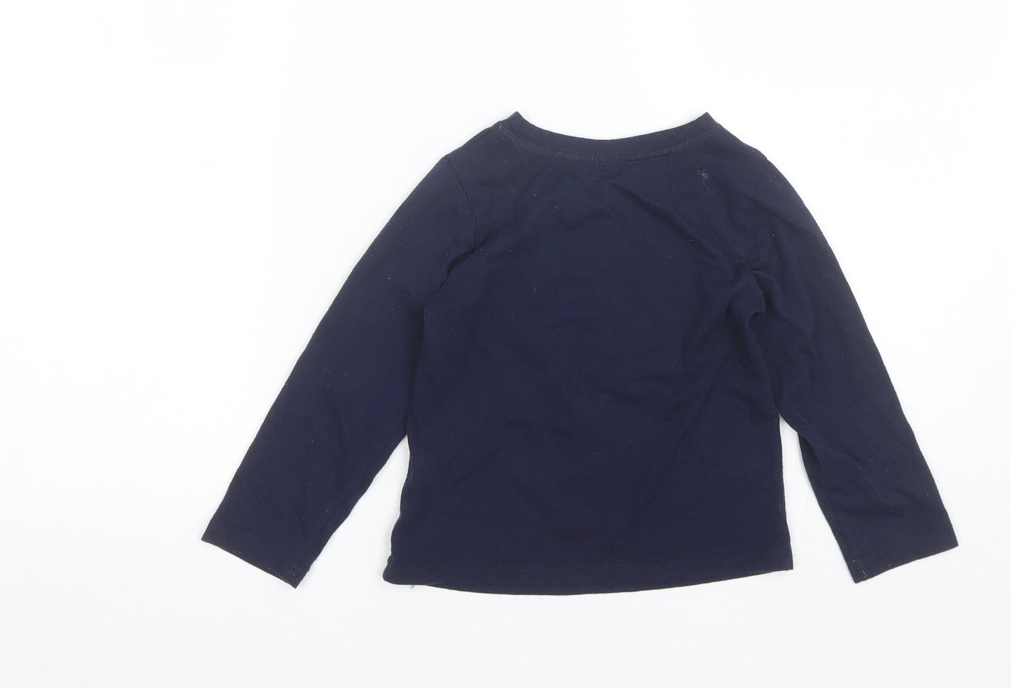 Hullabaloo Boys Blue Solid Polyester  Pyjama Top Size 5-6 Years   - Space