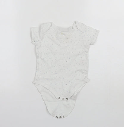 Early Days Baby White  Cotton Romper One-Piece Size 9-12 Months