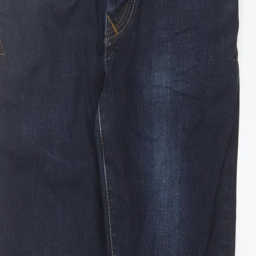 Mens UK Size 28 in River Island Regular Fit Straight Blue Jeans