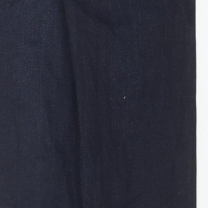 Mens UK Size 28 in River Island Regular Fit Straight Blue Jeans