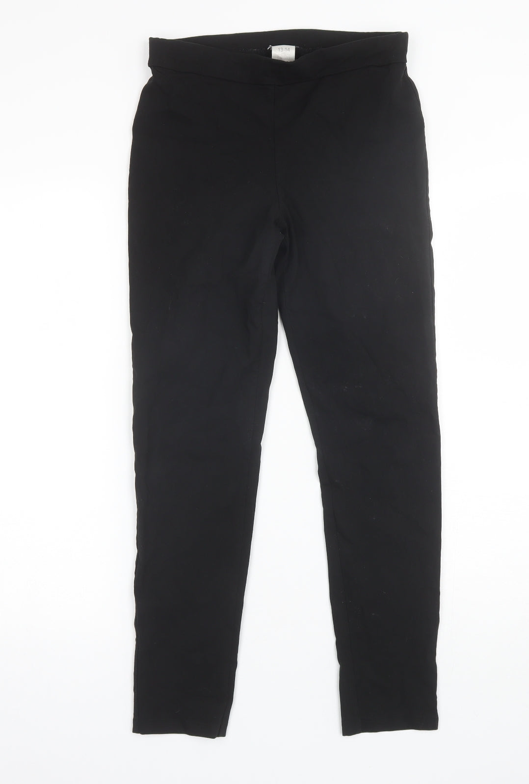 George Girls Black  Viscose Dress Pants Trousers Size 13-14 Years  Regular