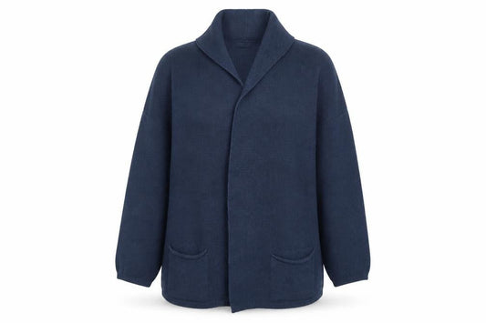 Womens UK Size L Carina Ricci Blue Cardigan Jumper