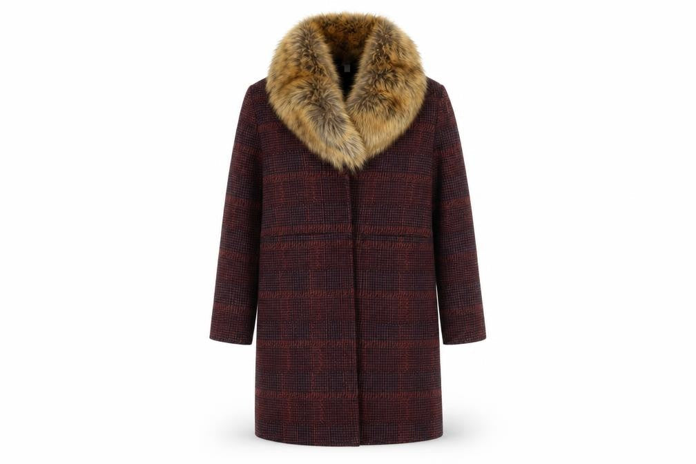 Womens UK Size 10 Redherring Red Overcoat