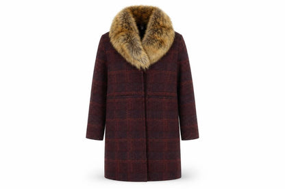 Womens UK Size 10 Redherring Red Overcoat