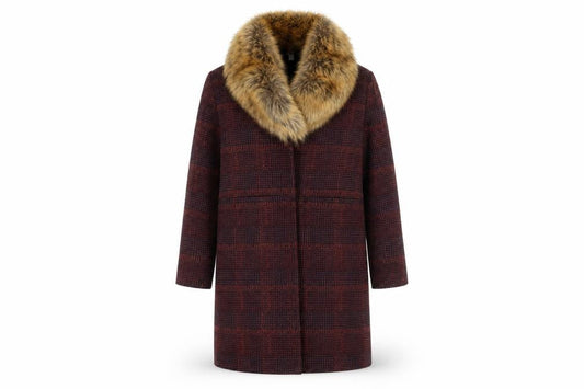 Womens UK Size 10 Redherring Red Overcoat