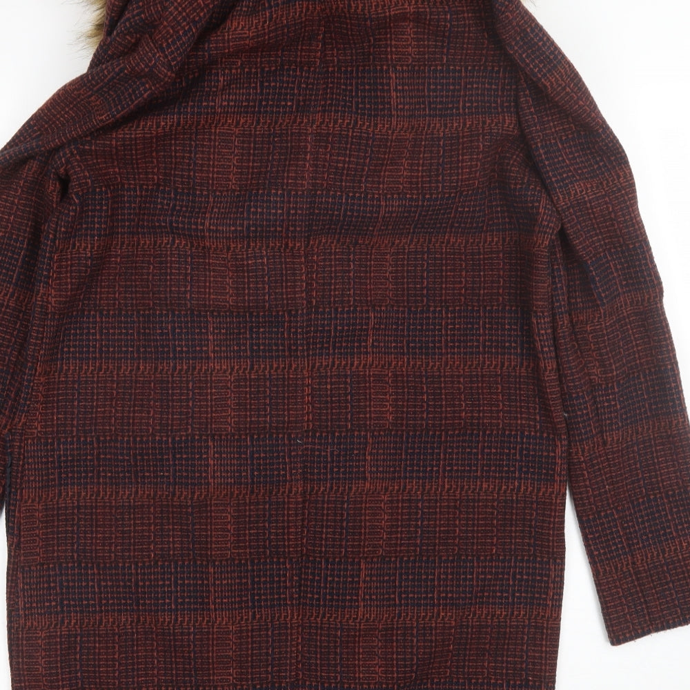 Womens UK Size 10 Redherring Red Overcoat