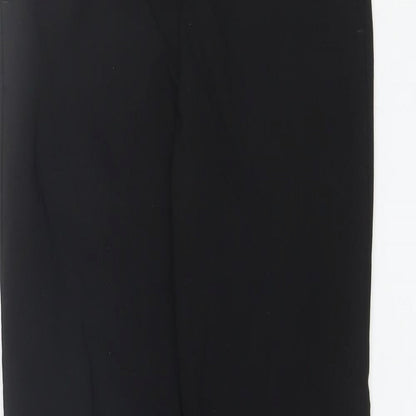 Womens UK Size 8 Papaya Regular Fit Dress Pants Black Trousers