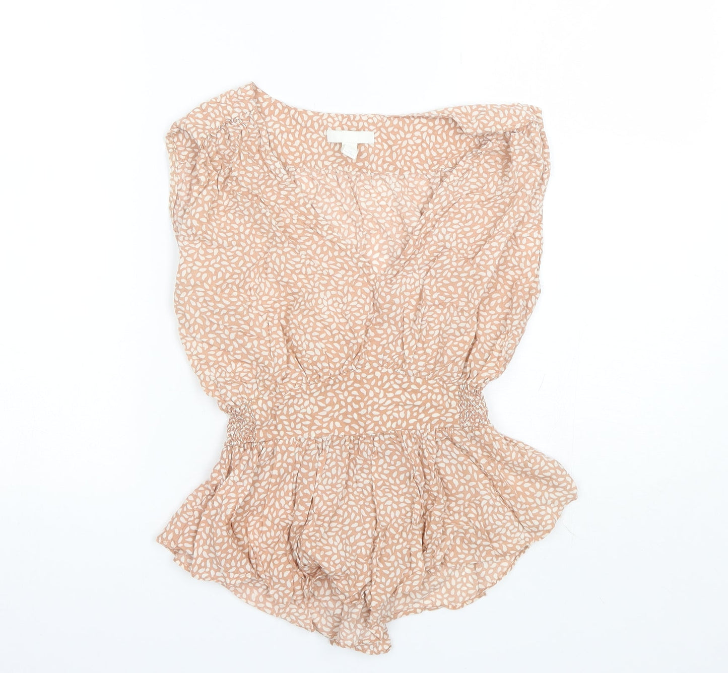 Womens UK Size 6 H&M Pink Basic Blouse