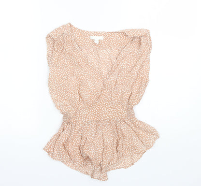 Womens UK Size 6 H&M Pink Basic Blouse