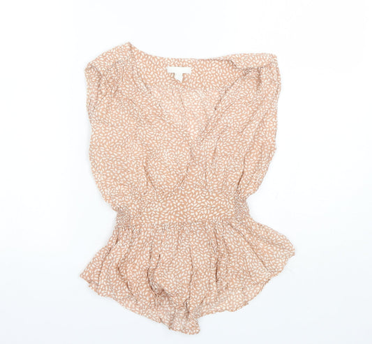 Womens UK Size 6 H&M Pink Basic Blouse
