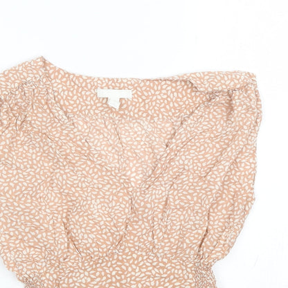 Womens UK Size 6 H&M Pink Basic Blouse