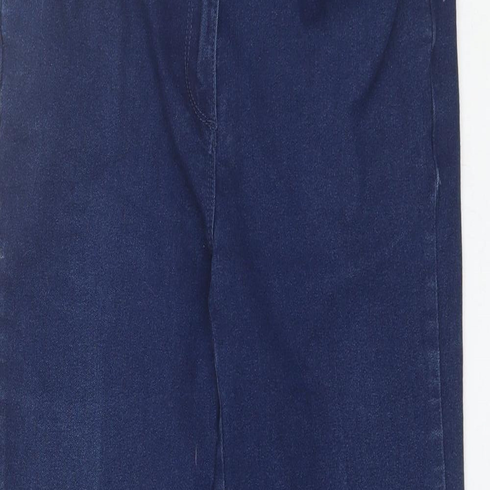 Womens UK Size 12 Preworn Regular Fit Straight Blue Jeans
