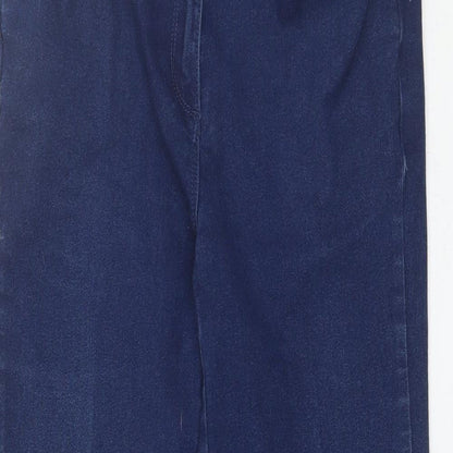 Womens UK Size 12 Preworn Regular Fit Straight Blue Jeans