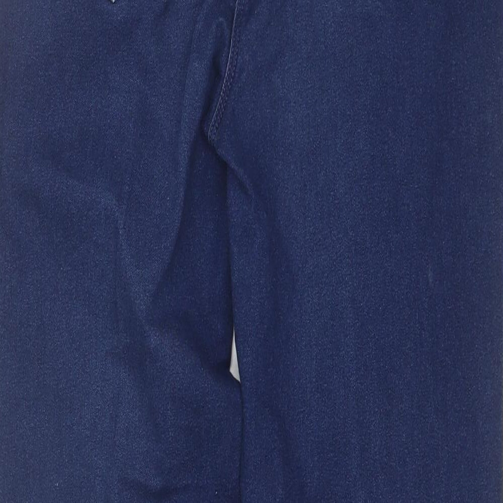 Womens UK Size 12 Preworn Regular Fit Straight Blue Jeans