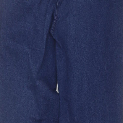 Womens UK Size 12 Preworn Regular Fit Straight Blue Jeans