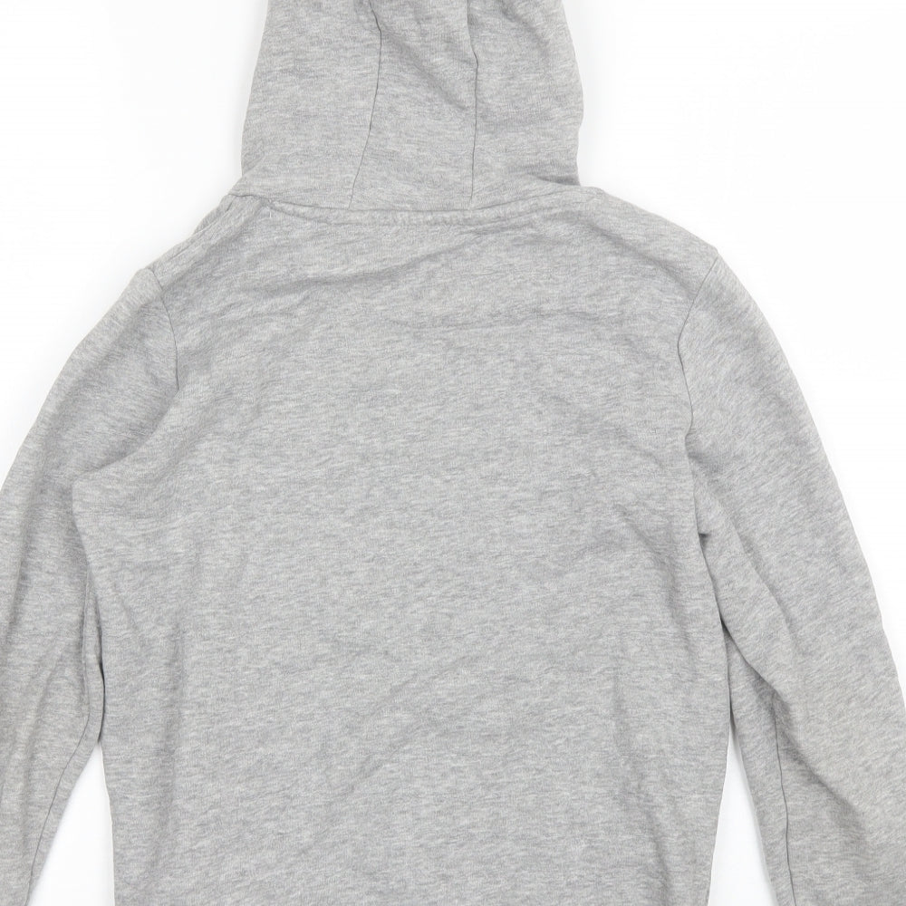 Brave Soul Boys Grey  Cotton Pullover Hoodie Size 9-10 Years
