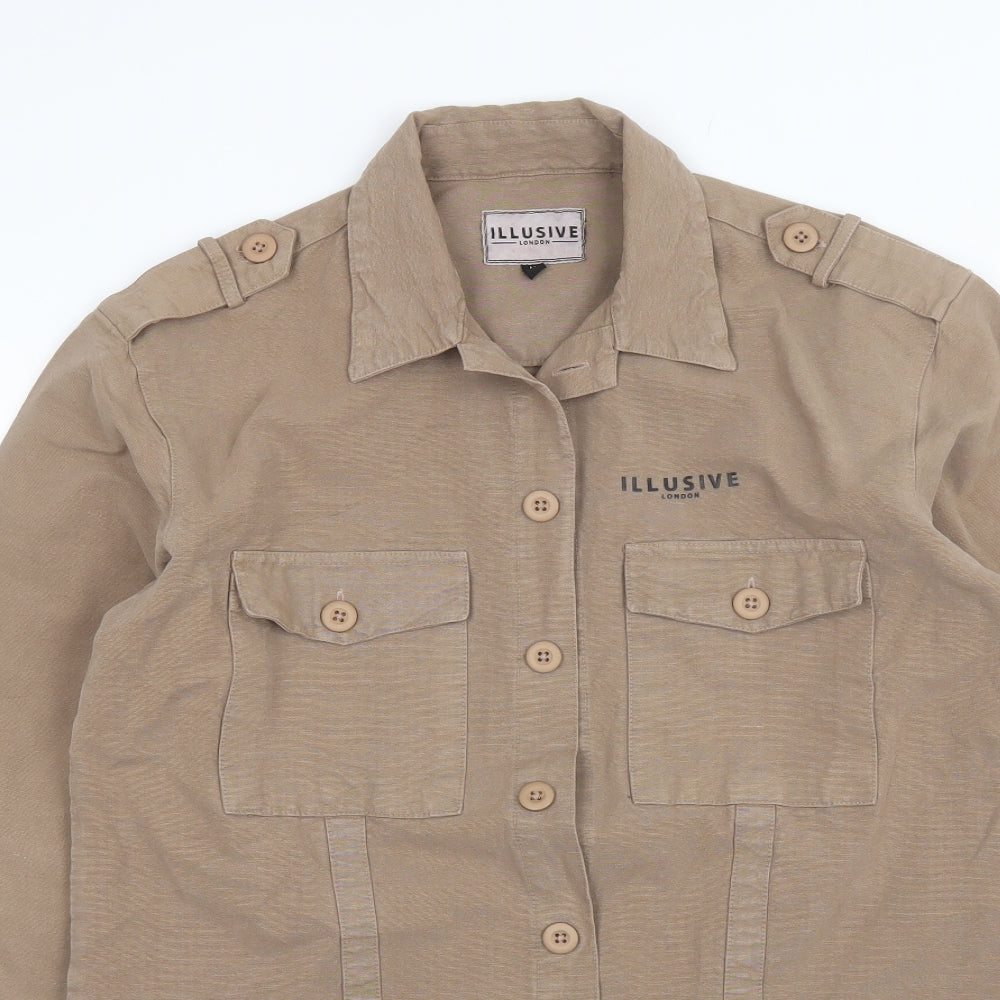 Illusive Womens Brown   Jacket  Size M