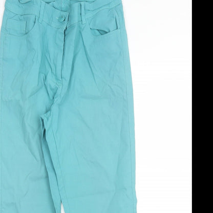 Charles Vogele Womens Blue  Viscose Trousers  Size 12 L22 in Regular  - Size 40