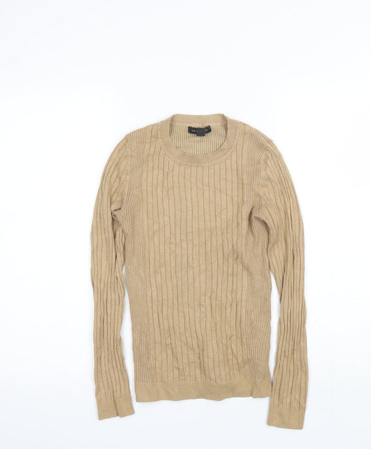 Womens UK Size 10 New Look Beige Pullover Jumper