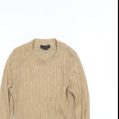 Womens UK Size 10 New Look Beige Pullover Jumper