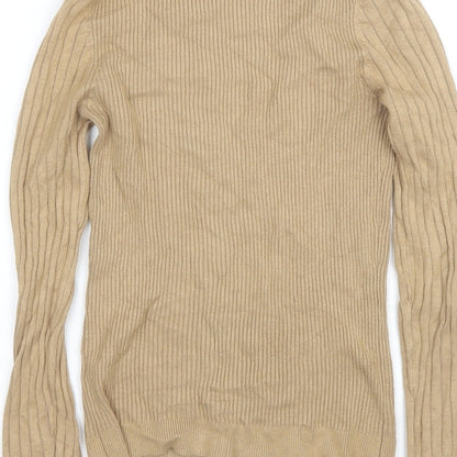 Womens UK Size 10 New Look Beige Pullover Jumper