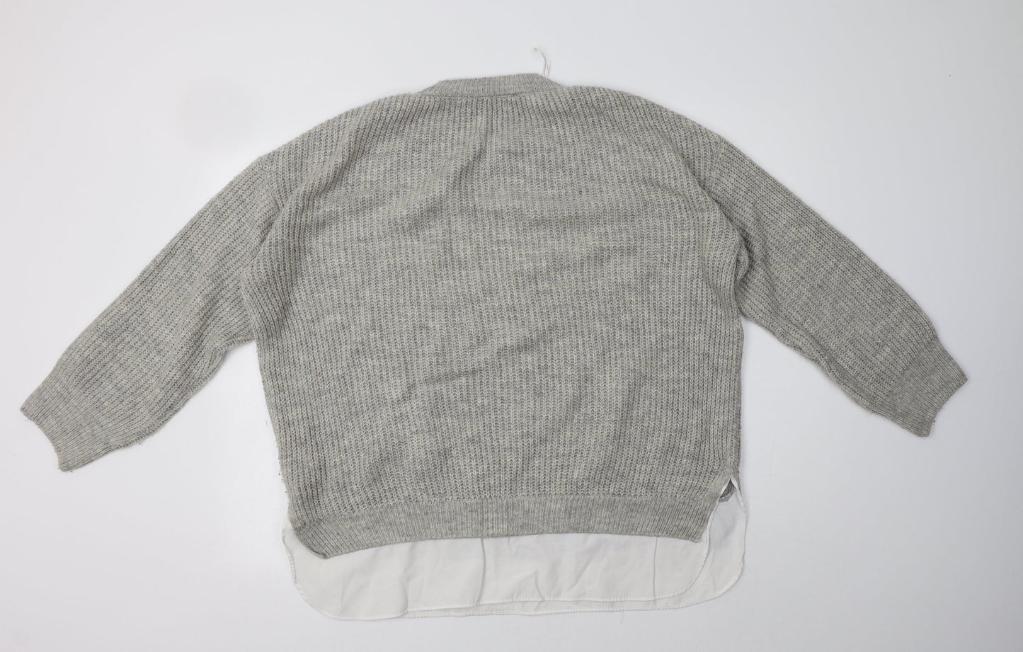 George Womens Grey Crew Neck   Pullover Jumper Size L