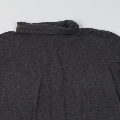 ESMARA Womens Grey  Polyester Basic T-Shirt Size 18 Roll Neck