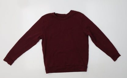 George Boys Purple  Cotton Pullover Sweatshirt Size 10-11 Years